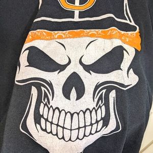 Vintage Bootleg Chicago Bears Skull T-shirt